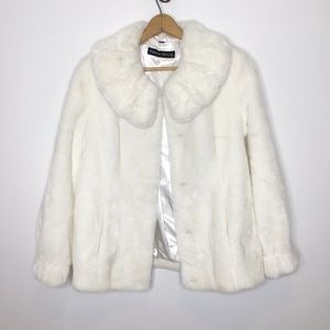 Pamela McCoy White Fur Coat